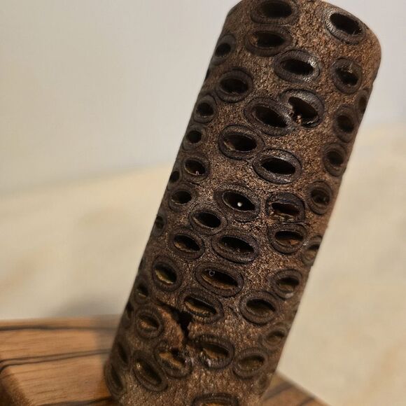 Banksia wood Candle Holder Handcrafted by J. Smith Candlestick - Picture 2 of 12